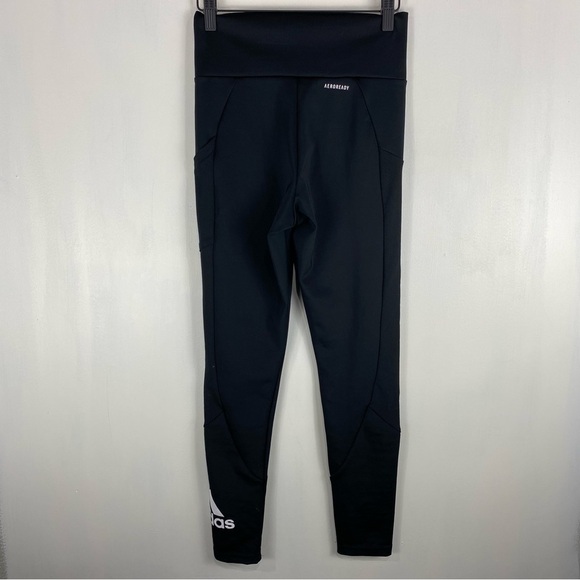 Adidas Prime Green Aeroready High Waisted Sport Tights Leggings Black Size Small - Picture 5 of 8